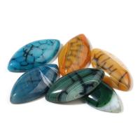 Agate Cabochon, Lace Agate, Horse Eye, more colors for choice, 20x30mm, 2PCs/Bag, Sold By Bag
