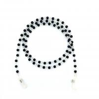 Plastic Pearl Mask Chain Holder with Seedbead anti-skidding 700mm Sold By Lot