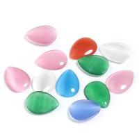 Cats Eye Cabochons Teardrop mixed colors Sold By Bag