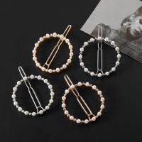 Hair Clip Zinc Alloy with Plastic Pearl plated fashion jewelry & for woman Sold By PC