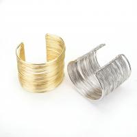 Tibetan Style Cuff Bangle, plated, multilayer & for woman, more colors for choice, 55x65mm, 5PCs/Lot, Sold By Lot