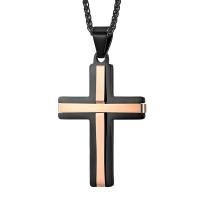 Stainless Steel Necklace, Cross, plated, different styles for choice & for man, more colors for choice, 28x43mm, Length:Approx 19.68 Inch, 10PCs/Lot, Sold By Lot