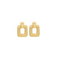 Messing Tropfen Ohrringe, goldfarben plattiert, Modeschmuck & für Frau, frei von Nickel, Blei & Kadmium, 30mm, verkauft von Paar