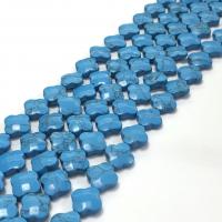 Mixed Gemstone Beads, Natural Stone, Four Leaf Clover, polished, DIY, more colors for choice, 11mm, Sold Per 38 cm Strand