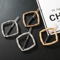 Hair Clip Zinc Alloy Rhombus plated fashion jewelry & for woman Sold By PC