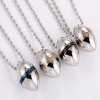 Stainless Steel Perfume Bottle Necklace plated fashion jewelry & for woman Length 23.62 Inch Sold By PC