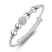 Brass Bracelet & Bangle, silver color plated, for woman & hollow, silver color, nickel, lead & cadmium free, 8x8mm, Sold By PC