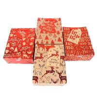 Saco de presentes de natal, papel, carimbo quente, Design de Natal & tamanho diferente para a escolha & Varios pares a sua escolha, vendido por PC