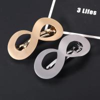 Hair Barrettes Zinc Alloy Number 8 plated fashion jewelry & for woman Sold By PC