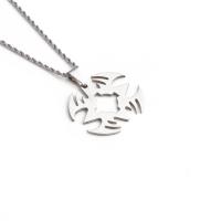 Titanium Steel Necklace, Geometrical Pattern, handmade, Unisex, original color, Length:60 cm, Sold By PC