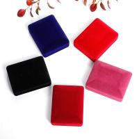 Jewelry Pouches Bags, Velveteen, with Plastic, dustproof, more colors for choice, 60x78x33mm, Sold By PC