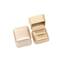 Leather Ring Box, PU Leather, different styles for choice, 58x58x45mm, Sold By PC
