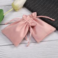 Jewelry Pouches Bags Suede pink Sold By PC