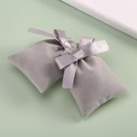 Jewelry Pouches Bags Velveteen grey Sold By PC