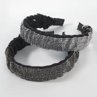 Hair Bands, Cloth, with acrylic rhinestone, fashion jewelry & for woman, more colors for choice, Sold By PC