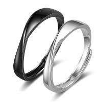 Couple Finger Rings, Brass, plated, Unisex & different size for choice, more colors for choice, nickel, lead & cadmium free, 4mm, Sold By PC