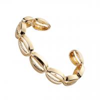 Tibetan Style Cuff Bangle, Shell, plated, for woman, more colors for choice, 65mm, 10PCs/Lot, Sold By Lot