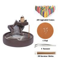Backflow Incense Burner Purple Clay for home and office nickel lead & cadmium free Sold By PC