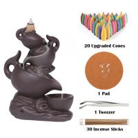 Backflow Incense Burner Purple Clay for home and office nickel lead & cadmium free Sold By PC