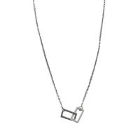 Sterling Silber Halsketten, 925er Sterling Silber, mit Verlängerungskettchen von 1.97inch, für Frau, frei von Nickel, Blei & Kadmium, Länge:ca. 15.75 ZollInch, verkauft von PC