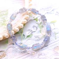 Gemstone Bracelets, Moonstone, Fabulous Wild Beast, Unisex, grey, Length:15 Inch, Sold By PC