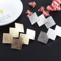 Hair Barrettes, Tibetan Style, Rhombus, plated, fashion jewelry & for woman, more colors for choice, 66x30mm, Sold By PC