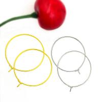 Stainless Steel Hoop Earring Component plated DIY Sold By Bag