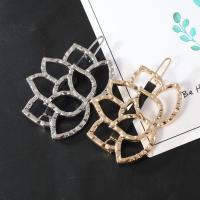 Hair Clip Zinc Alloy Lotus plated fashion jewelry & for woman Sold By PC