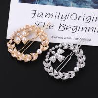 Hair Clip Zinc Alloy with Plastic Pearl plated fashion jewelry & for woman & with rhinestone Sold By PC