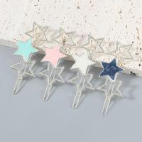 Hair Clip Zinc Alloy Star fashion jewelry & for woman & enamel Sold By PC