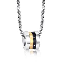 Titanstahl Halskette, mit Verlängerungskettchen von 3mm, plattiert, verschiedene Größen vorhanden & für den Menschen, Silberfarbe, 8x12mm, Länge:ca. 600 Millimeter, verkauft von PC