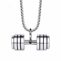 Titanium Steel Necklace, plated, box chain & different styles for choice & for man, more colors for choice, 33x12mm, Length:Approx 23.62 Inch, Sold By PC