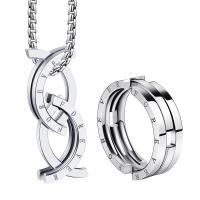 Titanium Steel Necklace plated box chain & for man 8mm Length Approx 23.62 Inch Sold By PC