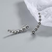 Fashion Earring Cuff and Wraps, Brass, micro pave cubic zirconia & for woman, more colors for choice, 32mm, Sold By Pair