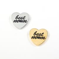 Stainless Steel Pendants, Heart, plated, DIY, more colors for choice, 20x3x20mm, Hole:Approx 1.8mm, Sold By PC
