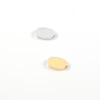 Edelstahl-Distanzscheiben-Korn, Edelstahl, plattiert, DIY, keine, 12x3x7mm, Bohrung:ca. 1.8mm, verkauft von PC