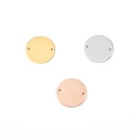 Stainless Steel Connector, Round, plated, DIY, more colors for choice, 15x1.20mm, Hole:Approx 1.3mm, Sold By PC