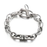 Stainless Steel Jewelry Bracelet plated for man Sold By PC