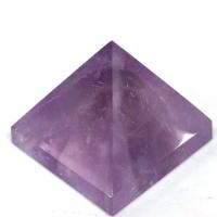 améthyste Décoration pyramide, Pyramidal, poli, violet, Vendu par PC