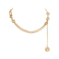 Zinc Alloy Jewelry Necklace plated for woman golden Length 46 cm Sold By PC
