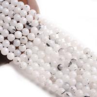 Natürlicher Quarz Perlen Schmuck, Rutilated Quarz, rund, poliert, DIY, gemischte Farben, verkauft von Strang