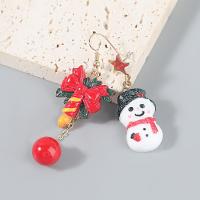 أقراط عيد الميلاد, سبائك الزنك, مع الراتنج, تصميم عيد الميلاد & مجوهرات الموضة & للمرأة, تباع بواسطة زوج