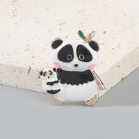 Zinc Alloy Brooches Panda fashion jewelry & for woman & enamel Sold By PC