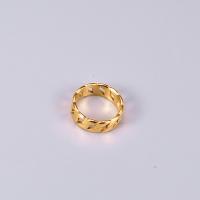 Stainless Steel Finger Ring 316L Stainless Steel gold color plated & for woman & hollow golden Sold By PC