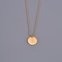 Stainless Steel Jewelry Necklace 316L Stainless Steel Face gold color plated ball chain & for woman golden Length Approx 45 cm Sold By PC