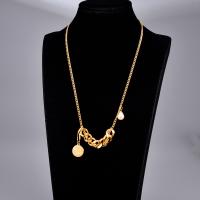 Stainless Steel Jewelry Necklace 316L Stainless Steel with Plastic Pearl with 6cm extender chain gold color plated round link chain & for woman golden Length Approx 40 cm Sold By PC