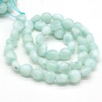 Angelite Beads, irregular, natural, DIY, light green, 6-8mm, Sold Per 38 cm Strand