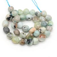acquamarina perla, Irregolare, naturale, DIY, multi-colore, 10-12mm, Venduto per 38 cm filo