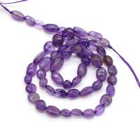 Naturelles perles améthystes, améthyste, Irrégulière, DIY, violet, 6-8mm, Vendu par 38 cm brin