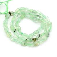 Prehnit Perle, Unregelmäßige, natürlich, DIY, hellgrün, 6-8mm, verkauft per 38 cm Strang